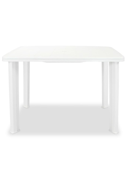Sodo stalas, baltas, 101x68x72cm, plastikas