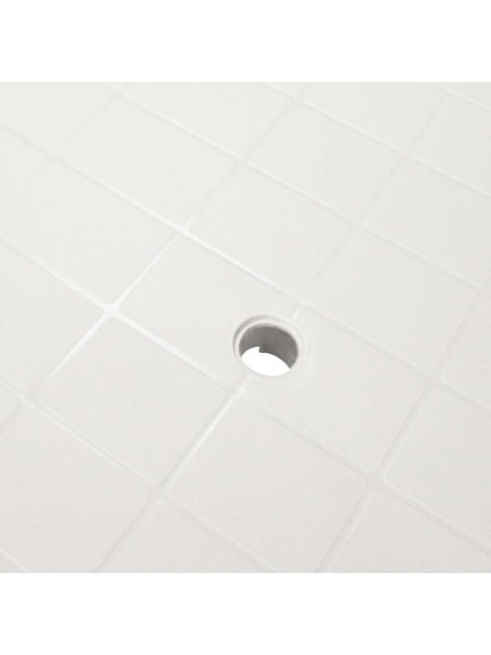 Sodo stalas, baltas, 101x68x72cm, plastikas