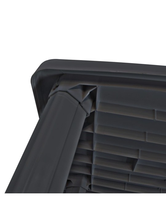 Sodo stalas, antracito sp., 101x68x72cm, plastikas