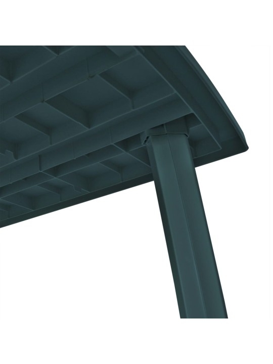Sodo stalas, žalias, 210x96x72cm, plastikas