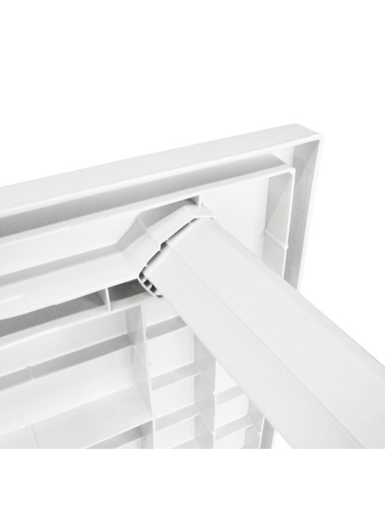 Sodo stalas, baltas, 126x76x72cm, plastikas