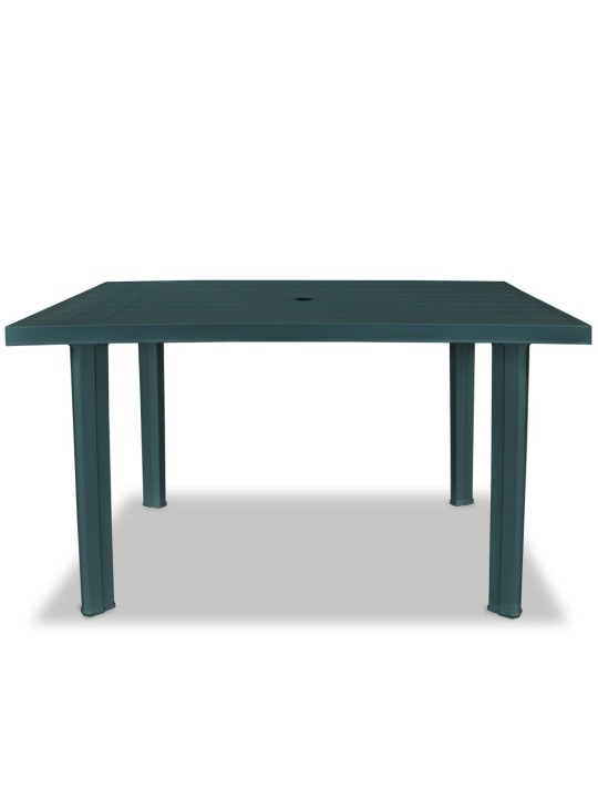 Sodo stalas, žalias, 126x76x72cm, plastikas