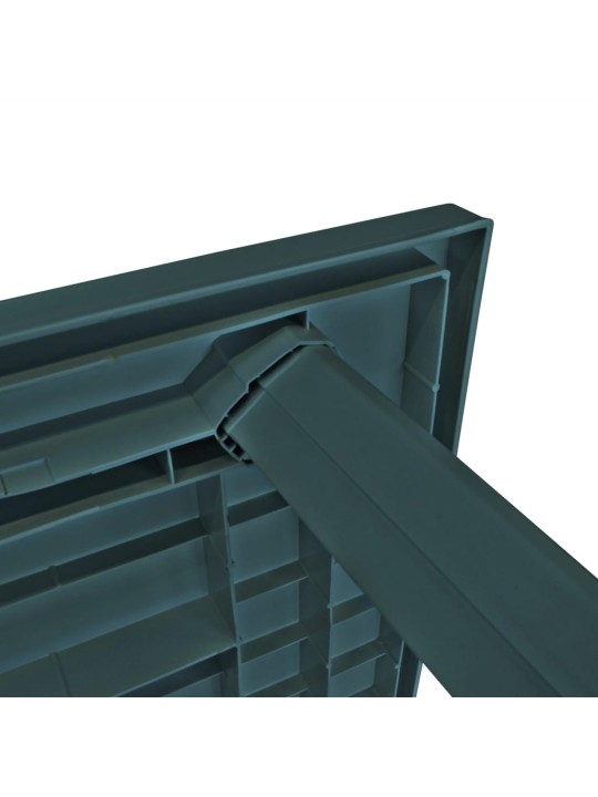 Sodo stalas, žalias, 126x76x72cm, plastikas