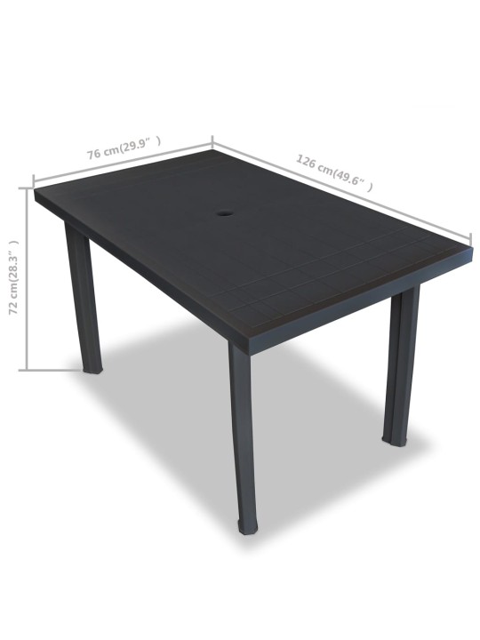 Sodo stalas, abtracito sp., 126x76x72cm, plastikas