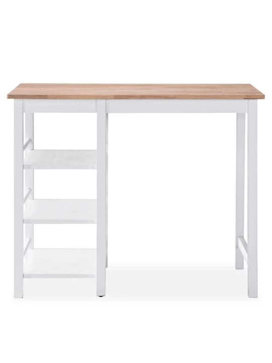 Baro baldų rinkinys, 3 dalių, medienos plokštė (MDF), baltas