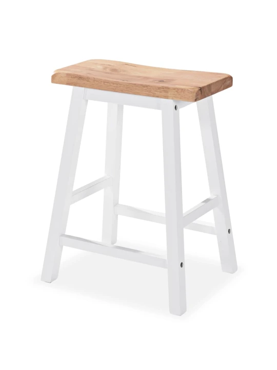 Baro baldų rinkinys, 3 dalių, medienos plokštė (MDF), baltas