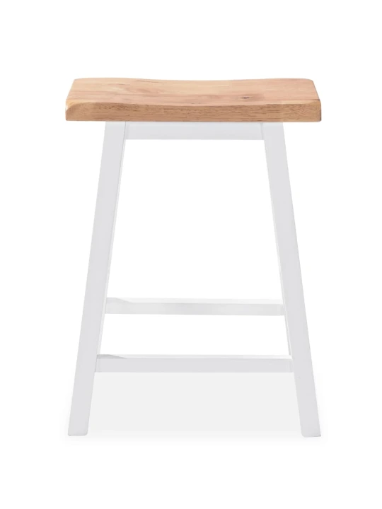 Baro baldų rinkinys, 3 dalių, medienos plokštė (MDF), baltas