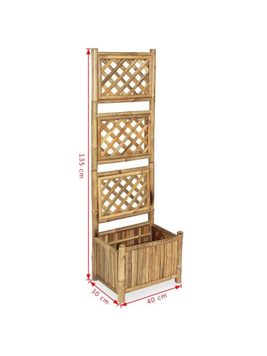 Lovelis su bambukiniu treliažu, 40cm, aukštas
