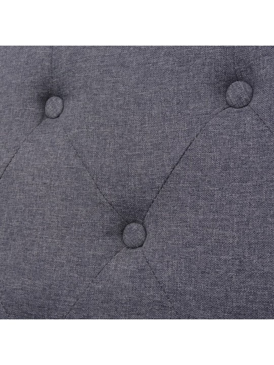 Trivietė sofa, audinys, pilka