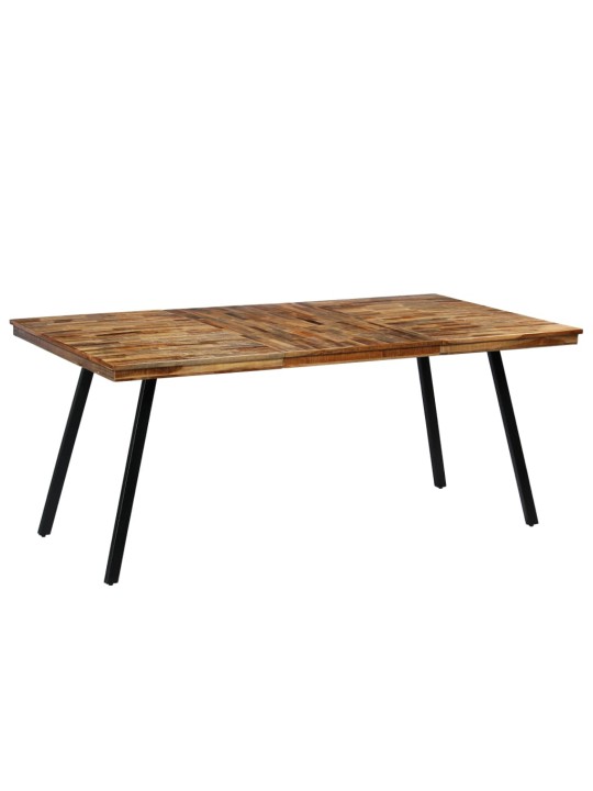 Valgomojo stalas, perdirbtas tikmedis ir plienas, 180x90x76cm
