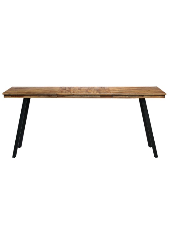Valgomojo stalas, perdirbtas tikmedis ir plienas, 180x90x76cm
