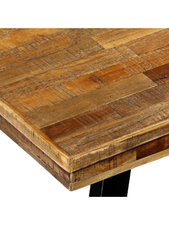 Valgomojo stalas, perdirbtas tikmedis ir plienas, 180x90x76cm