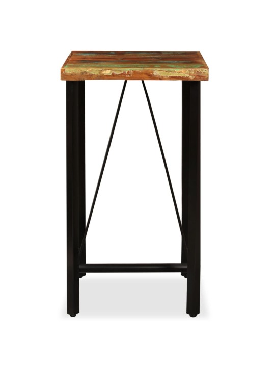 Baro stalas, perdirbtos medienos masyvas, 60x60x107cm
