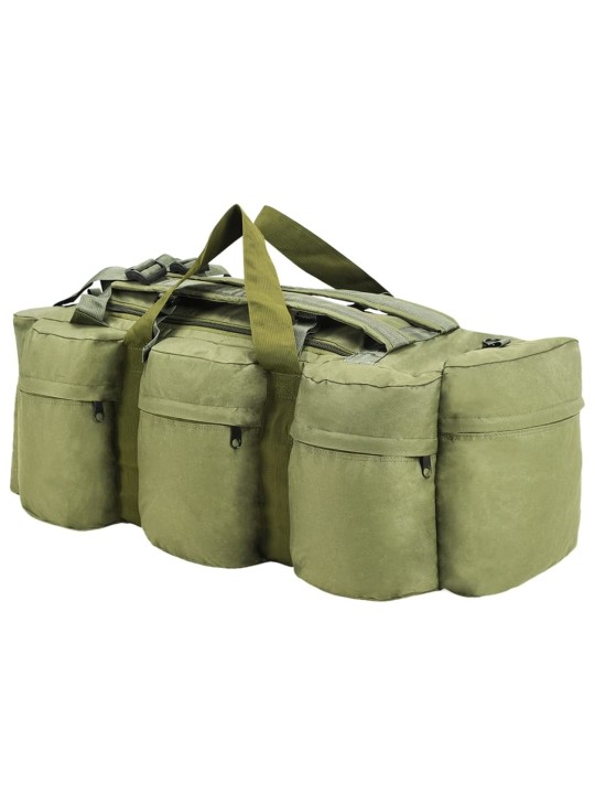 3-1 Militaristinio stiliaus daiktų krepšys, žalias, 90l