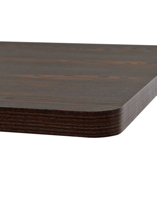 Bistro stal., MDF ir plien., kvadr., 80x80x75cm, tams. uos. sp.