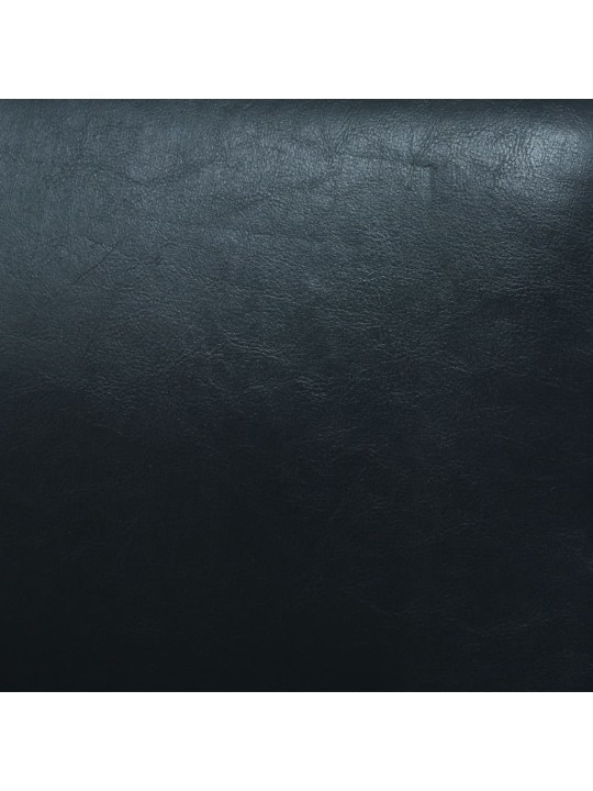 Trivietė sofa, dirbtinė oda, juoda
