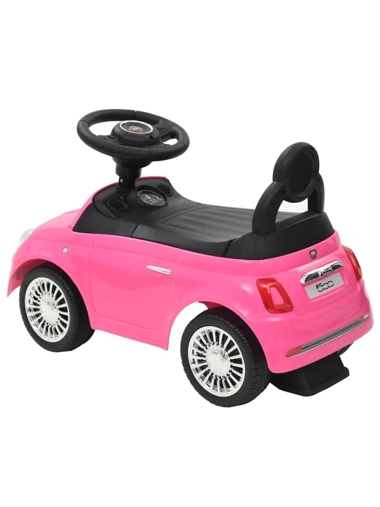 Vaikiškas automobilis Fiat 500, rožinis