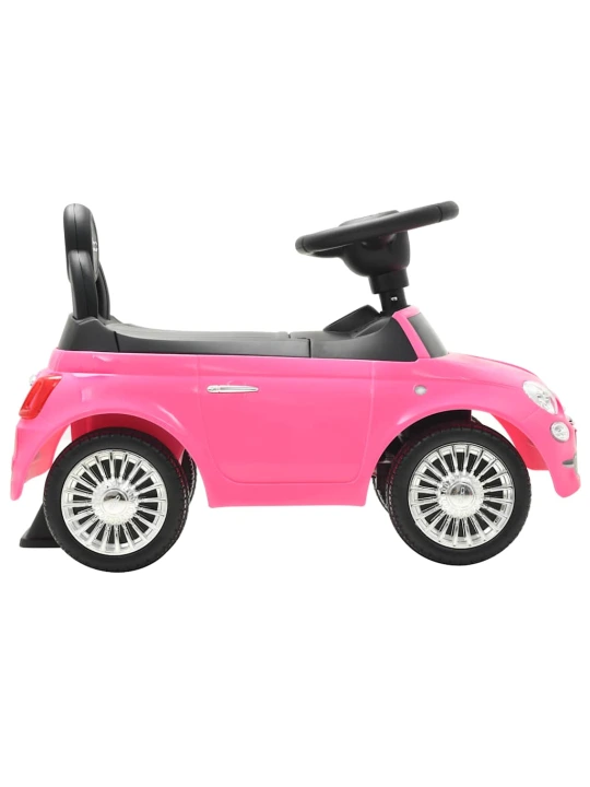Vaikiškas automobilis Fiat 500, rožinis