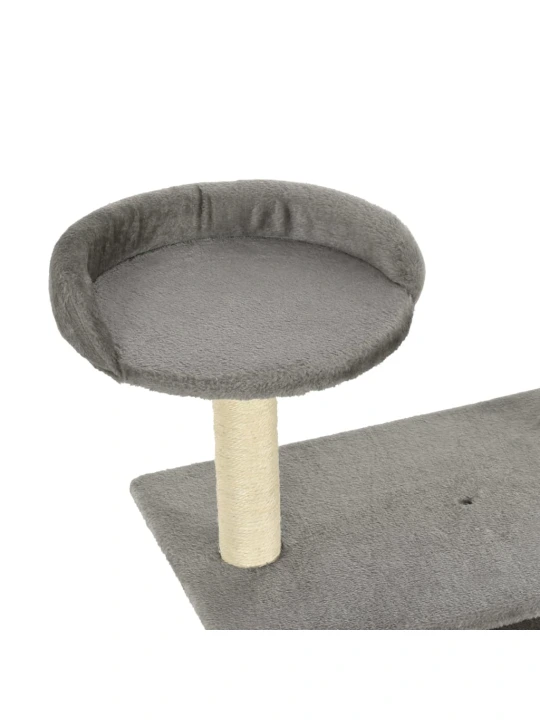Draskyklė katėms su stovu iš sizalio, 95cm, pilka