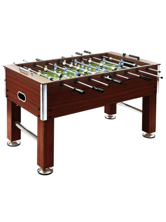 Stalo futbolo stalas, rudas, plienas, 60kg, 140x74,5x87,5cm