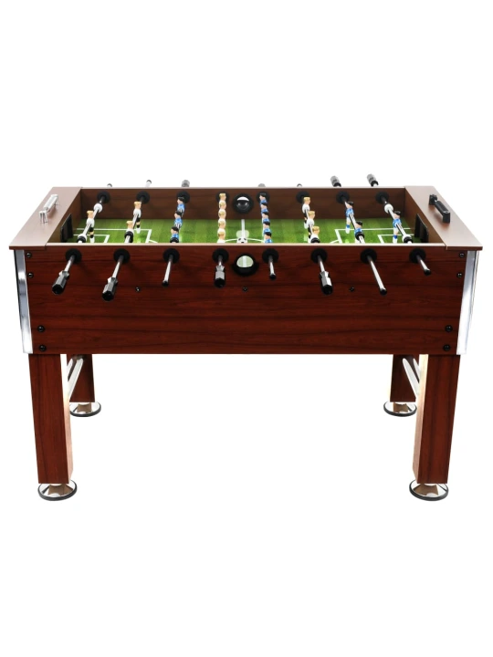 Stalo futbolo stalas, rudas, plienas, 60kg, 140x74,5x87,5cm