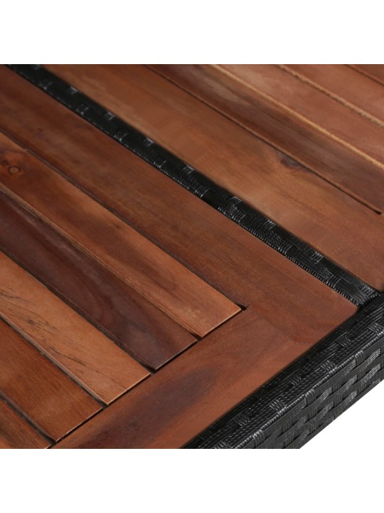 Sodo stalas, 240x90x74cm, poliratanas ir akacijos med. masyvas