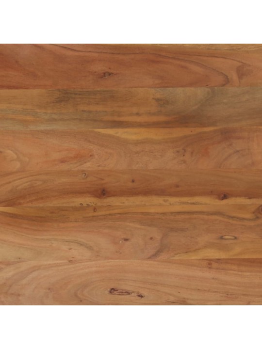 Valgomojo stalas, akacijos med. masyvas ir plienas, 120x60x76cm