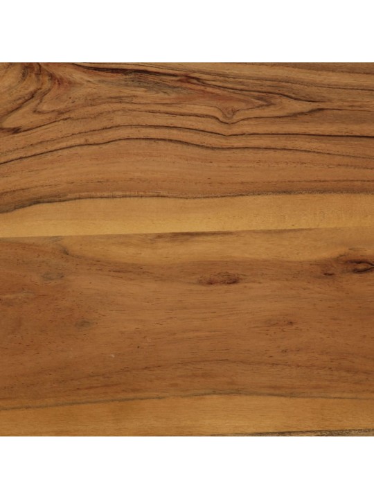 Valgomojo stalas, akacijos med. masyvas ir plienas, 75x75x76cm
