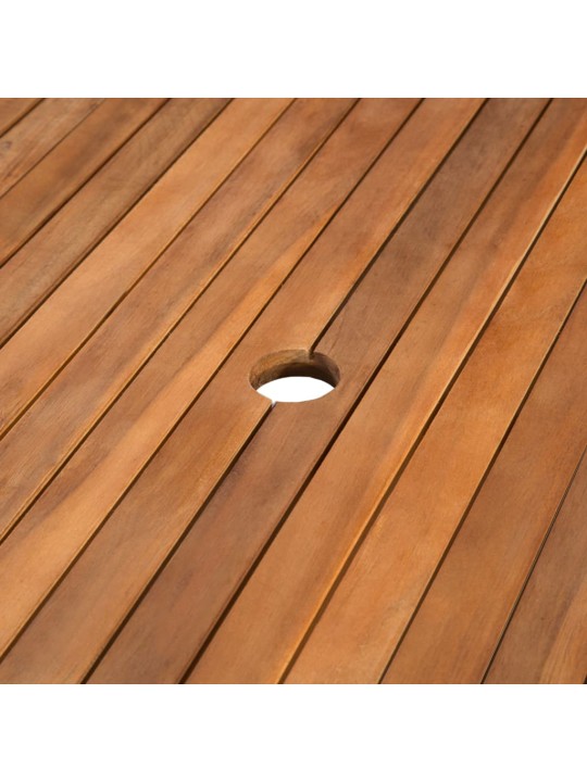 Sodo stalas, 150x90x74cm, akacijos medienos masyvas