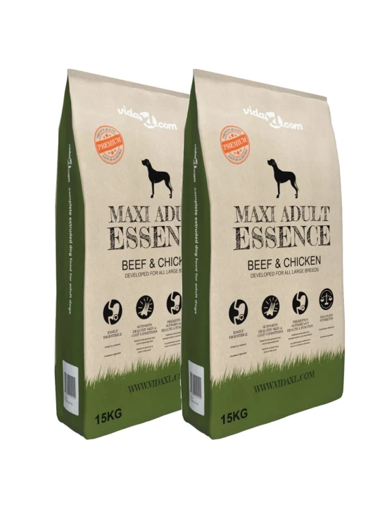 Sausas maist. šun., Maxi Adult Essence Beef&Chicken, 2vnt.,30kg