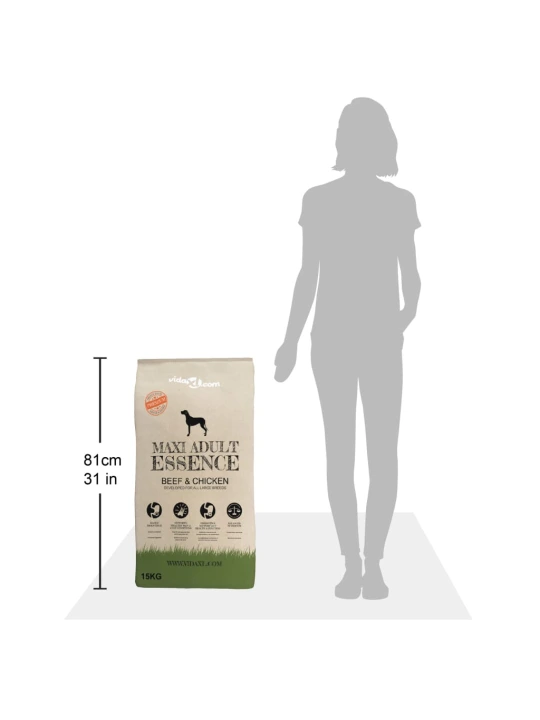 Sausas maist. šun., Maxi Adult Essence Beef&Chicken, 2vnt.,30kg