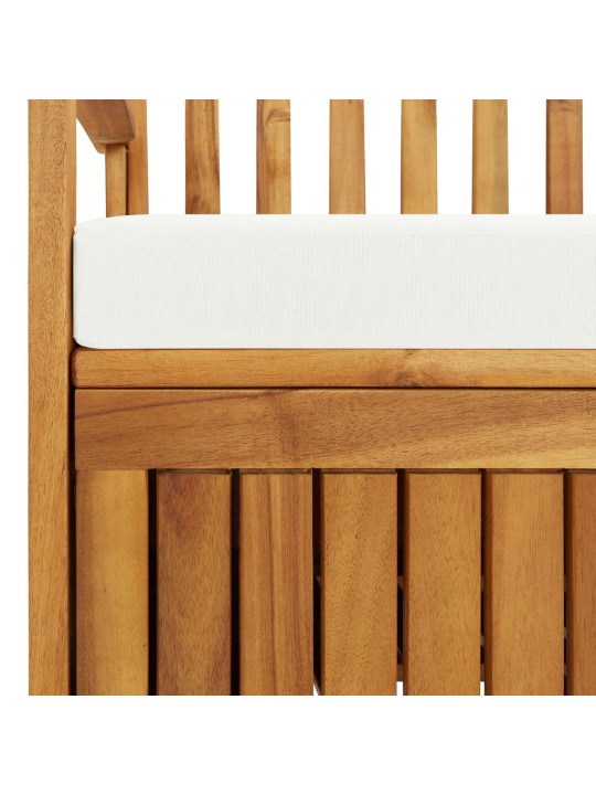 Sodo suoliukas-daiktadėžė, akacijos medienos mas., 120x63x84cm