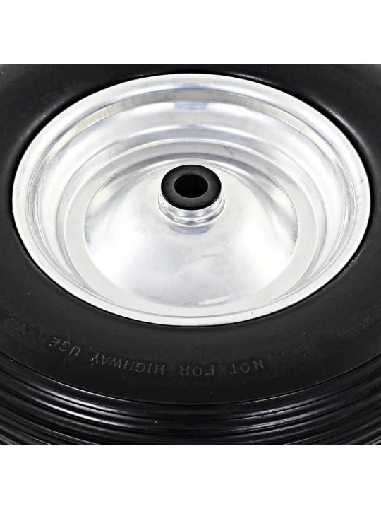 Karučio ratai su ašimis, 2 vnt., 4.00-8, 390 mm, tvirtas PU