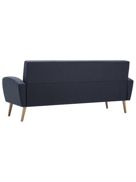 Trivietė sofa, audinys, tamsiai pilka