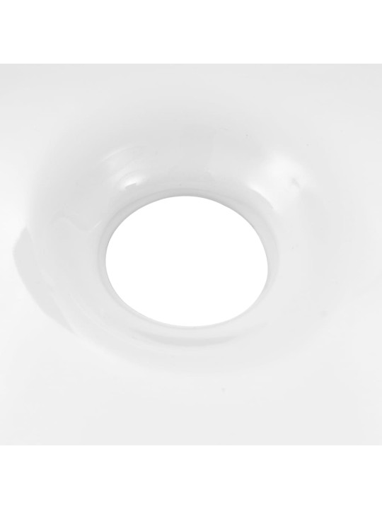 Praustuvas, baltas, 645x455x115 mm, keramika, trikampis