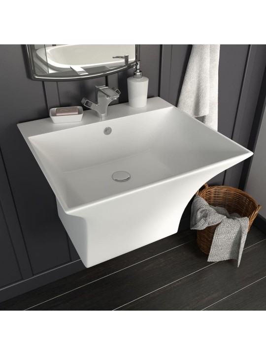 Prie sienos mont. praustuvas, baltas, 500x450x410mm, keramika
