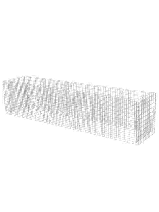 Gabiono vazonas, galvanizuotas plienas, 450x90x100cm, aukštas