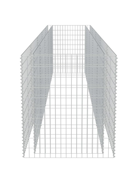 Gabiono vazonas, galvanizuotas plienas, 450x90x100cm, aukštas