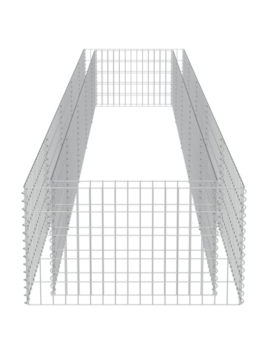 Gabiono vazonas, galvanizuotas plienas, 450x90x50cm, aukštas