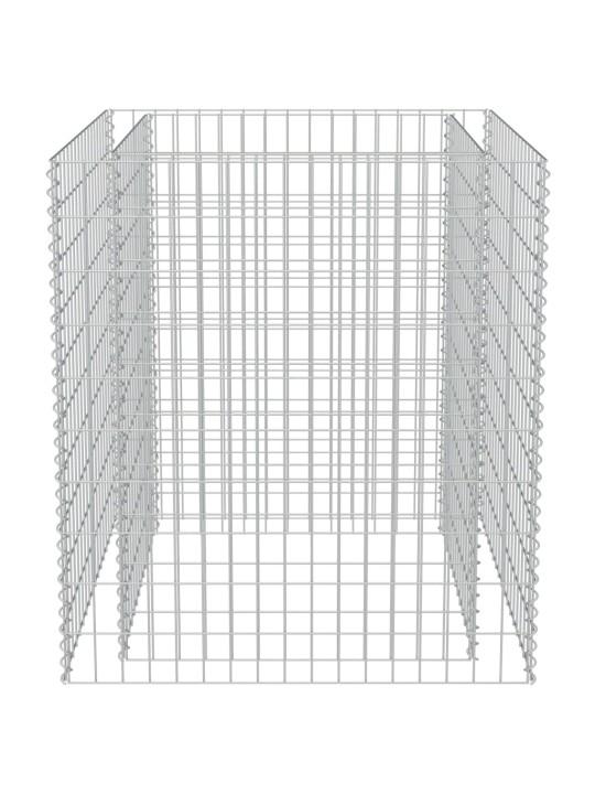 Gabiono vazonas, 90x90x100cm, galvanizuotas plienas, aukštas