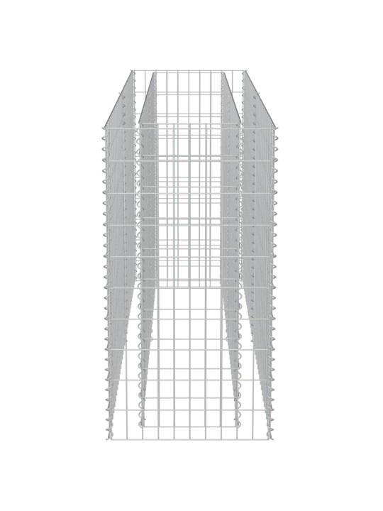 Gabiono vazonas, galvanizuotas plienas, 180x50x100cm, aukštas