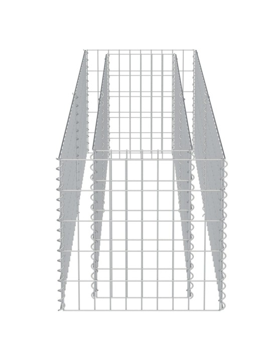 Gabiono vazonas, galvanizuotas plienas, 180x50x50cm, aukštas