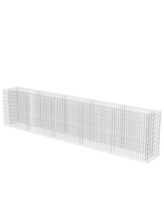Gabiono vazonas, galvanizuotas plienas, 450x50x100cm, aukštas