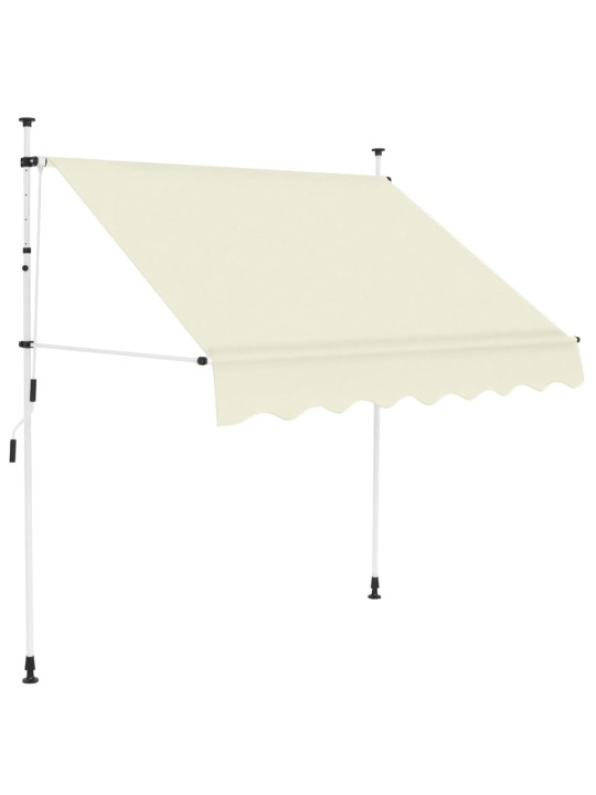 Rankiniu būdu ištraukiama markizė, kreminė, 150 cm