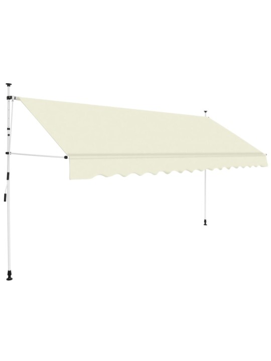 Rankiniu būdu ištraukiama markizė, kreminė, 400cm