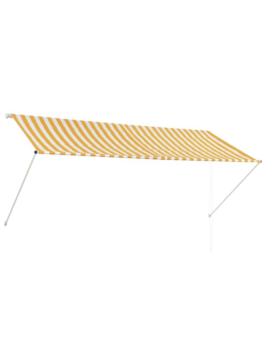 Ištraukiama markizė, geltonos ir baltos spalvos, 300x150cm