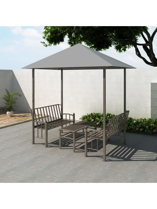 Sodo pavėsinė su stal. ir suol., antr. sp., 2,5x1,5x2,4m
