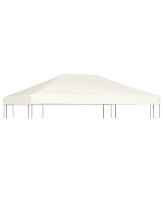Viršutinis pavėsinės uždangalas, kreminės baltos, 4x3m
