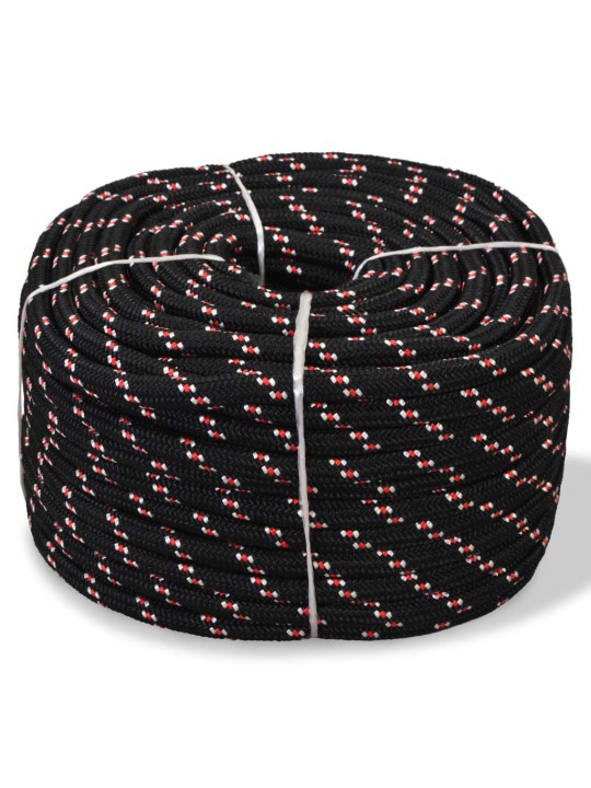 Jūrinė virvė, juoda, 50m, polipropilenas, 18mm