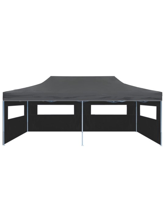 Išskleidžiama proginė palapinė, antracito spalva, 3x6m